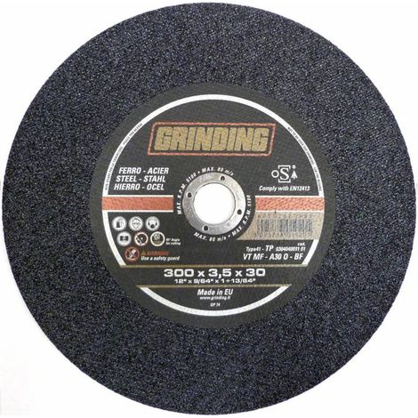 Grinding Disco Per Tronc Ferro D 300X2,8 Mm Vtmft - 25 Pz