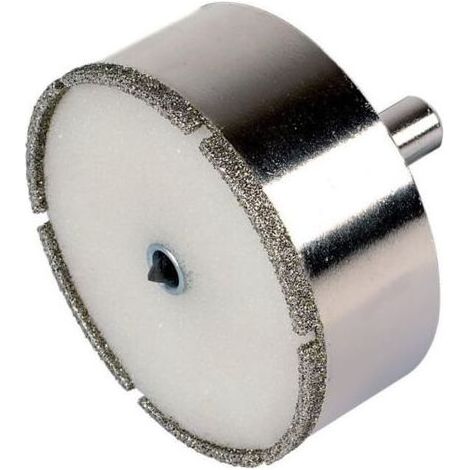 Keramik-Diamantkernbohrer Ø 68 mm, Schaft Ø 10 mm mit Zentrierbohrer – Schnitttiefe 25 mm (1/5)