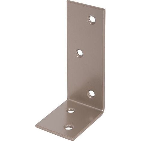 Balkenwinkel DURAVIS® 40 x 80 x 30 mm, ungleichschenklig, Material: Stahl, blau verzinkt, Oberfläche: perlbeige RAL 1035