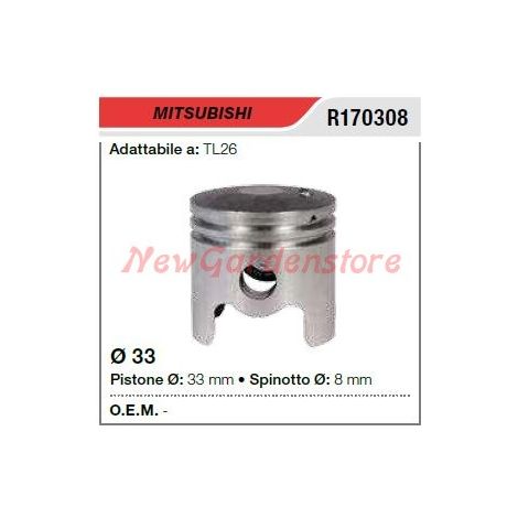 Pistone segmenti spinotto MITSUBISHI tagliasiepe TL26 170308