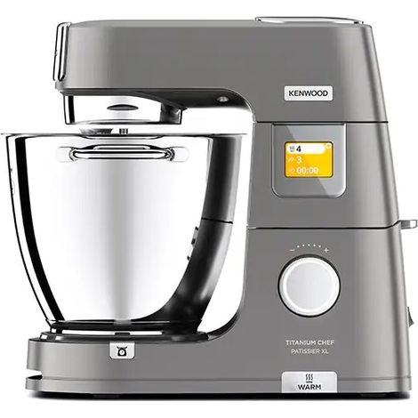 Robot pâtissier Kenwood Titanium Chef Patissier XL 1400W – Bol inox 7L – 6 programmes – Écran tactile – Technologie de bol chauffant