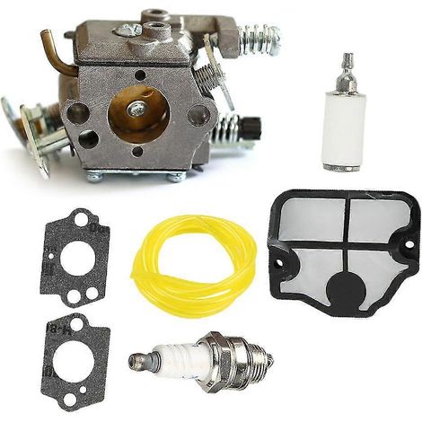 Carburateur avec joints, filtre à air, filtre à carburant et conduite de carburant pour tronçonneuse Husqvarna 36 41 136 137 141 142 / Carburateur Zama C1q-w29e (1/5)