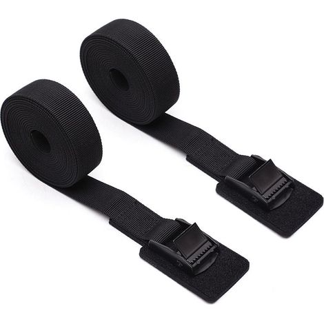 Lot de 2 Sangles d'arrimage Robustes avec Coussin de Protection épais, Sangles d'arrimage pour Kayak, Sangles de Chargement, Sangles à Boucle à Came réglables,25mm6M (1/5)