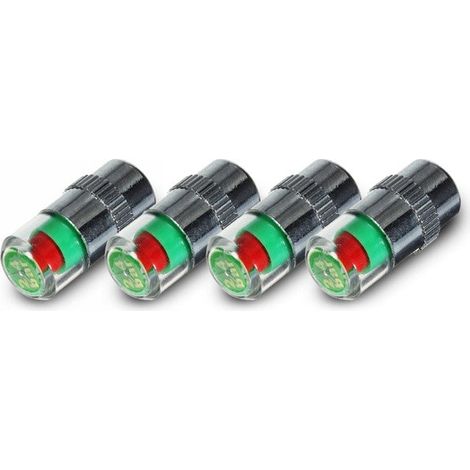 Kit 4 misuratori di pressione ruote 2,4 bar 36 PSI con indicatore led universale