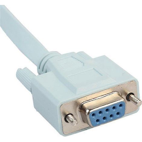 Câble adaptateur réseau série femelle COM 1,8 mètre pour routeurs, connecteur DB9, liaison périphérique robuste, longueur 180 cm, compatible équipements informatiques, accessoire de connexion stable e (1/5)