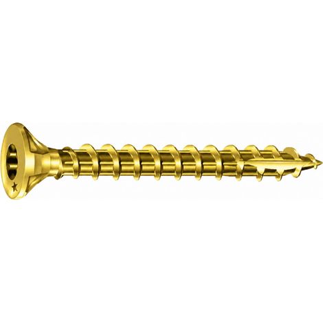 Vis Rocket Tf étoile Bichro 6x100 Fixation Bois Haute Performance - Dicoris
