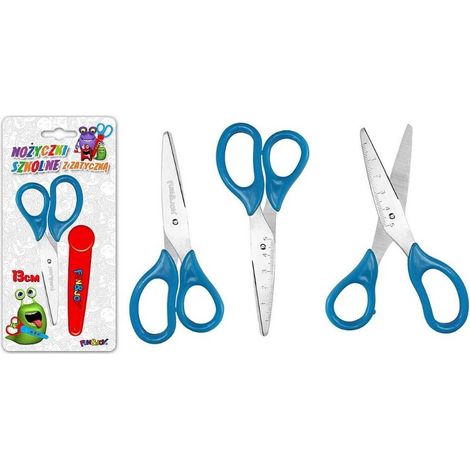 Forbici scolastiche con cappuccio 13 cm