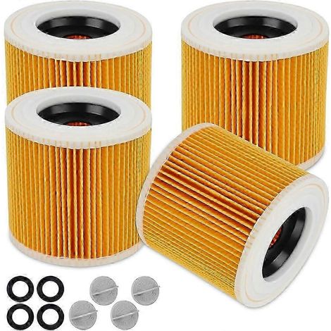 Cette cartouche filtrante est compatible avec les aspirateurs WD3, WD2, WD1, MV3, MV2, A, K, KNT, NT, SE et VC, et peut remplacer les cartouches 6.414-552.0. (1/5)