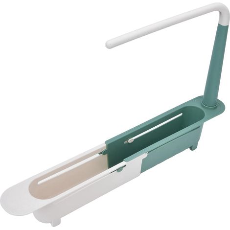 1 Support Rangement Extensible Évier, Organisateur Réglable PP, Drainage Ventilé, Cuisine (1/5)
