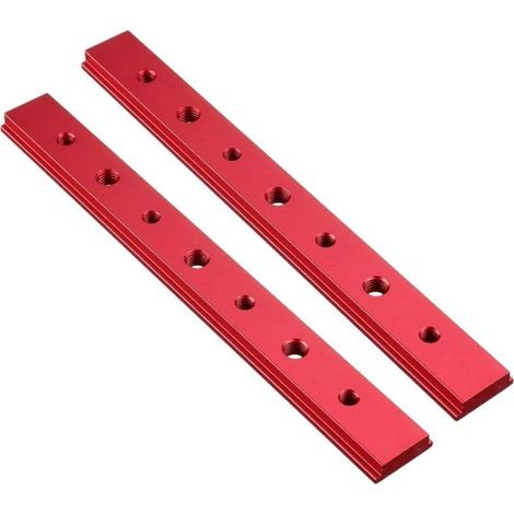 Packungen T-Nut-Schienen für die Holzbearbeitung, T-Nut-Schiene aus Aluminiumlegierung, T-Nut-Gleitschiene für Gehrungslehre, T-Schraube, Schlitzbefestigung für Heimwerker-Holzbearbeitung (200 mm) (1/5)