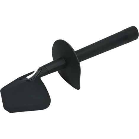 Spatule 2857 avec collerette de sécurité pour Thermomix TM31 TM5 I Racloir à pâte de rechange pour robot de cuisine Vorwerk I Adaptée au contact alimentaire I Plastique gris foncé