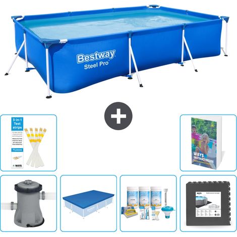 Bestway Steel Pro Rechteckig - 300x201x66 cm - 7-teilig S238
