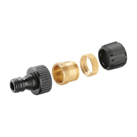 Karcher Art.2.645.010 Raccord de robinet en laiton filete' spe'cial pour connecter des robinets de cuisine ou de salle de bain 3/4"