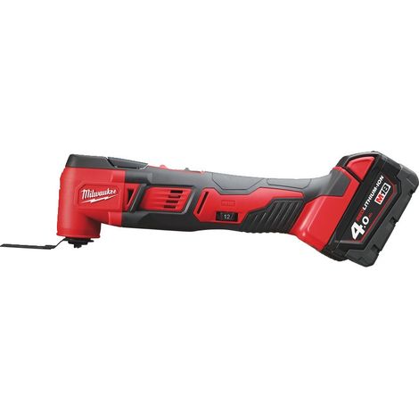 Milwaukee - Multi-tool M18 18 V Li-Ion 2.0/4.0 Ah 12000 à 18000 tr/min 1.7° avec coffret - M18 BMT-421C (1/5)