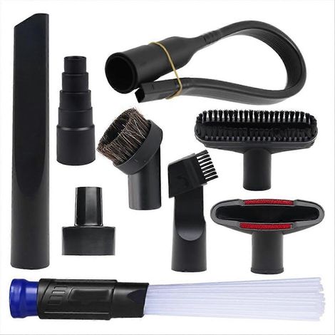 Adaptateur de tuyau d'aspirateur de 2 1/2 pouces à 1 1/4 pouce, outil flexible pour les fentes (1/5)