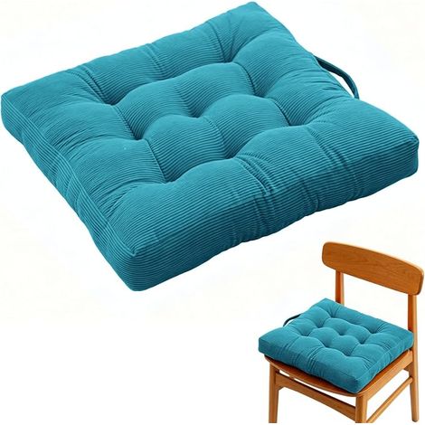 Seat cushion 40 x 40 cm, 100% cotton, 6 cm thick (1/5)