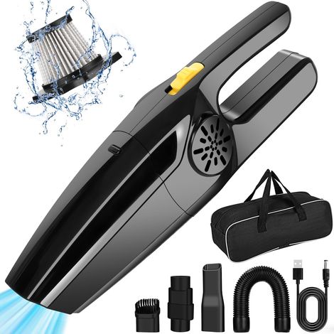 Aspirateur portable 8000Pa, sans fil 120W, filtre HEPA lavable, pour voiture, canapé, maison, bureau