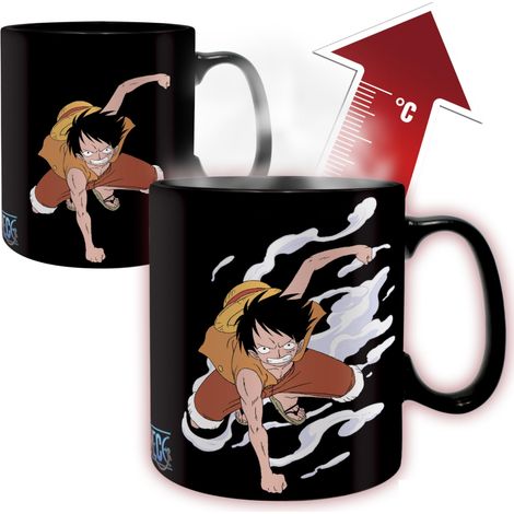 Abystyle Taza Heat Change One Piece Luffy & Ace 460 Ml (1/4)
