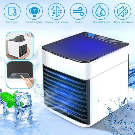 Portable air conditioner with water tank, integrating air conditioning, humidifier and air purifier. (1/5)
