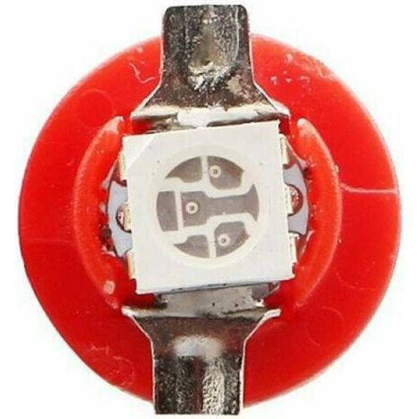 Ampoules Led T5 B8.5D - 5050 SMD - Rouge - Pour Tableau De Bord Automobile - Lot De 10 (1/5)