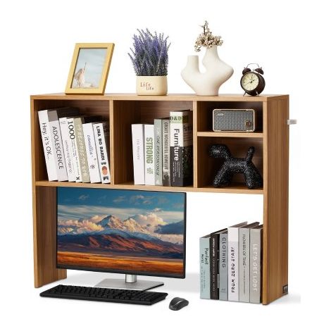 Étagère à Poser sur Bureau à 1 Niveau Bibliothèque de Bureau (1/5)