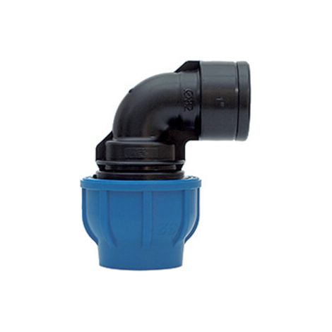 RACCORDO POLIPROP GOMITO FEM D 40MM X11/4 - 5 pezzi