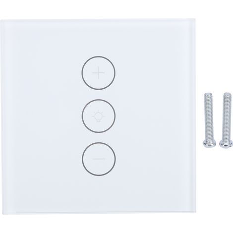 Intelligenter WLAN-Dimmerschalter mit Sprachsteuerung, Fernsteuerung per Smartphone/App und Synchronisierung für das Smart Home (1/5)
