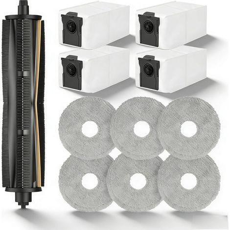 11 Pièces Accessoire Dreame, 1 Brosse Tricut, 4 Sacs Poussière, 6 Serpillères Microfibre, Pour Robot L40 Ultra (1/5)