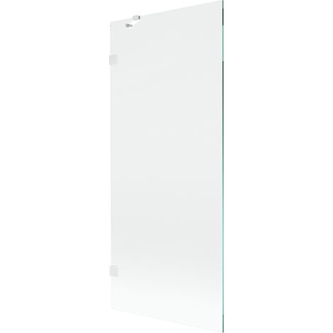 Mexen Lunar paroi de douche 1-volet 80 x 150 cm, transparent, blanc - 897-080-000-20-00 (1/5)