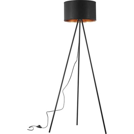Lampadaire décoratif 1xE27 23W IP20 – Noir (1/4)