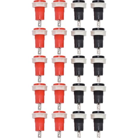 Borne de soudage en laiton de Type sécurité, 10 paires, pour connecteur de fiche banane de 4mm, 1KV 32A