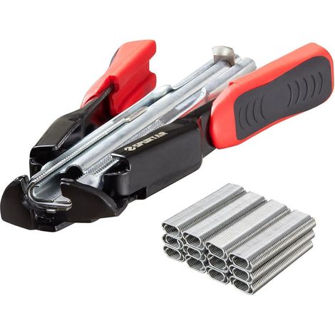 Pince à anneaux automatique avec 1200 anneaux 20mm pour clôtures et cages (1/5)