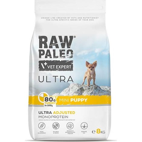 VetExpert Raw Paleo Ultra Pavo Mini Cachorro 8 kg (1/5)