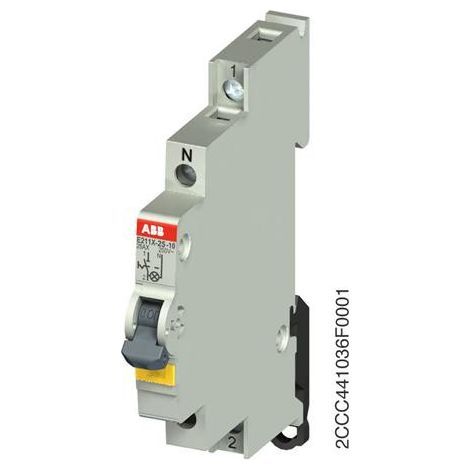 Interrupteur lumineux compact 25A 250/415V AC E211X-25-10 2CCA703101R0001 ABB 703101 (1/2)