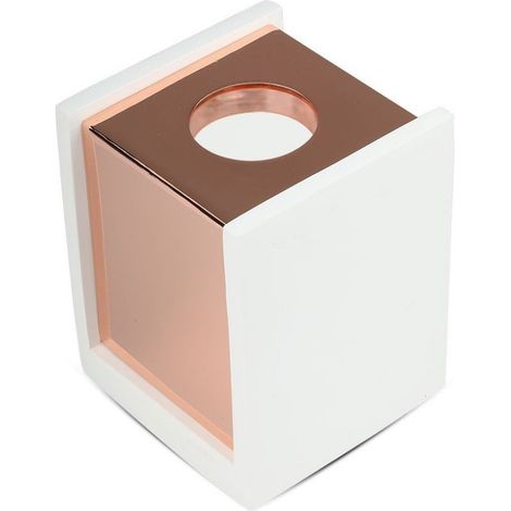 V-TAC Portafaretto LED Montaggio a Plafone Quadrato GU10 Corpo in Gesso Base Rosa Dorato (1/5)