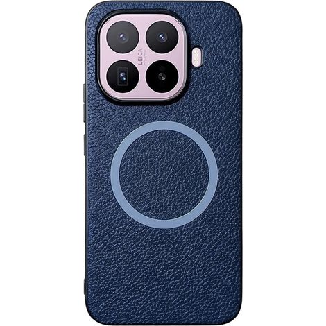 Funda para Xiaomi 17T, híbrida de piel, para MagSafe, azul (1/5)