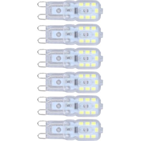 G9-Dimmlampe, augenschonend, energiesparend, 14 LEDs, 3 W, für Kronleuchter oder Tischlampen (6er-Pack), warmweißes Licht, 220 V (1/5)