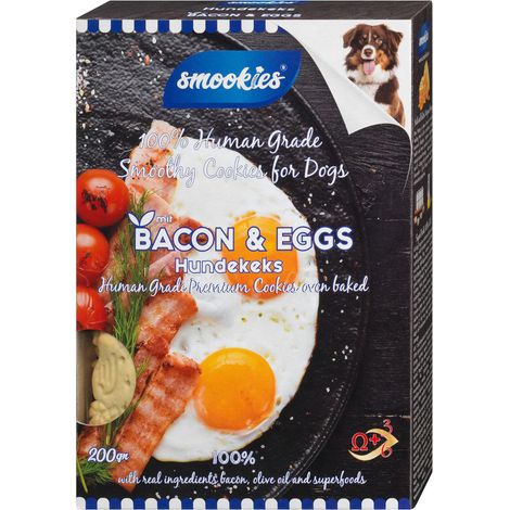 Smookies Bacon & Ei, 200g - ein Keks, den Hunde lieben