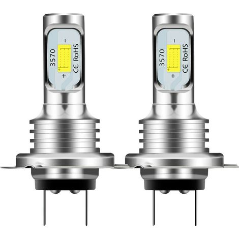 H7 80W LED-Nebelscheinwerferlampen, 3570 SMD, 6000K, hohe Helligkeit, für Autos und Motorräder.