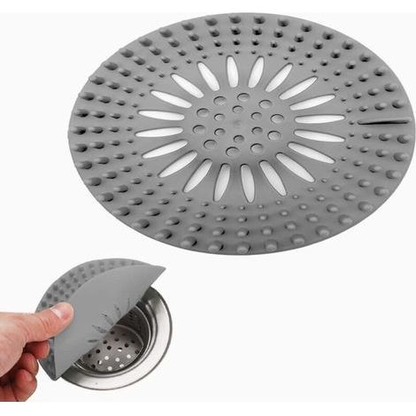 Protection de Drain de Silicone, Filtre Evier de Cuisine avec Ventouse, Filtre de Couverture de Drain de Baignoire, Filtre D'éVier de Cuisine Et Salle de Bain (1/5)