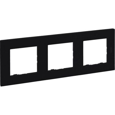 Legrand Rahmen 864573 Niloe Step 3fach schwarz