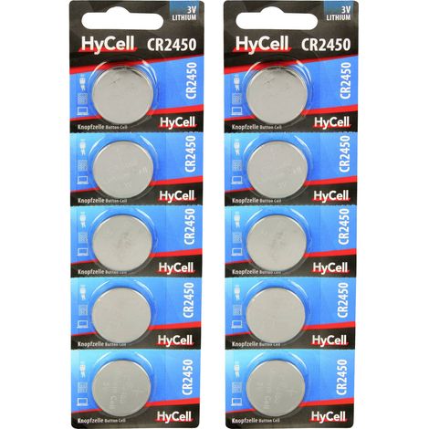 Ansmann Jeu de piles bouton CR 2450 10 pc(s) 540 mAh lithium CR2450 10er Pack
