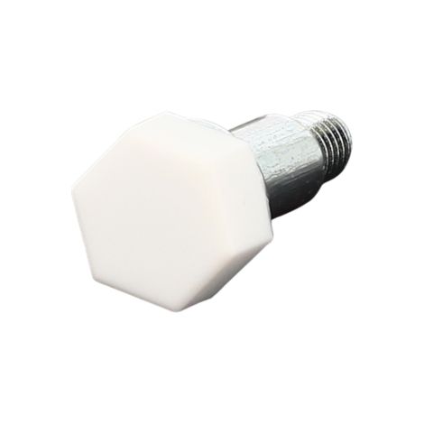 Vérin Douille Monté M6X30 Acier Zingué - Cache Blanc (1/2)