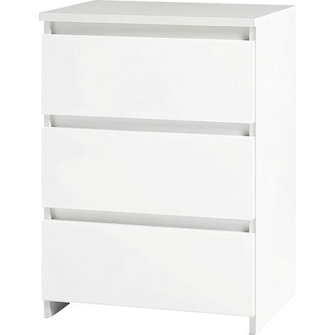 Levede Bedside Tables Side End Table White 3 Drawers Modern Storage Cabinet