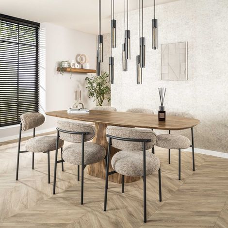 Esstisch Sue 215 cm Mangoholz Sand