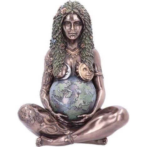 Gaia Statue Mère Terre Art Statue en polyrésine Figurine Mère Terre Statue, Maison Jardin Décoratif Figurine Art Statue, Décoration