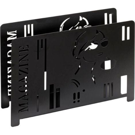 Porte-Revues Design "Magazine" 37cm Noir (1/5)