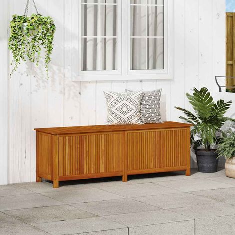 Boîte de rangement de jardin-Coffre de rangement-Stockage Rangement 175x50x58 cm Bois d'acacia solide 514199 (1/5)