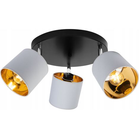 DECKENLAMPE HÄNGELAMPE KRONLEUCHTER GOLDEN LED PLAFON