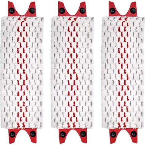Lot de 3 têtes de balai de rechange pour balai à franges Vileda 1-2, lavables et réutilisables pour sols durs, lavage de voiture, dépoussiérage des murs (1/5)